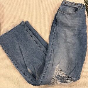 Classic Blue FashionNova Distressed Women Jeans